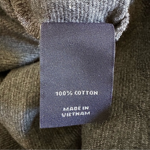 Hart Schaffner Marx Mens Small Gray Quarter Zip Pullover Shirt Cotton Knit Grey - Picture 5 of 5